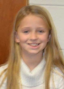 KES winner Kenlee Mosher, 4th grade.