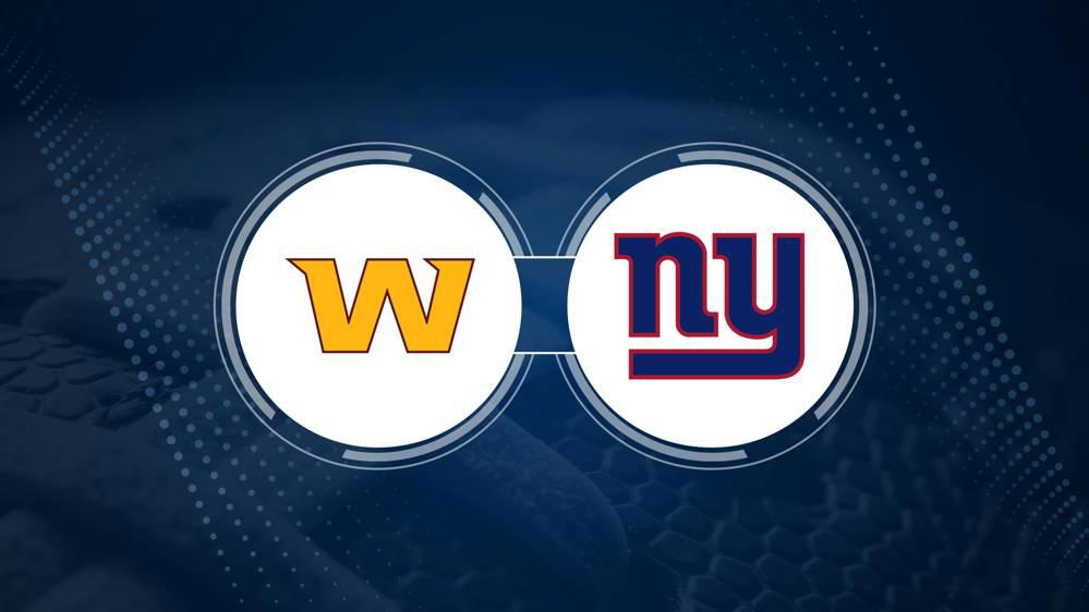 Best Bets, Odds for the Commanders vs. Giants Game – Week 2