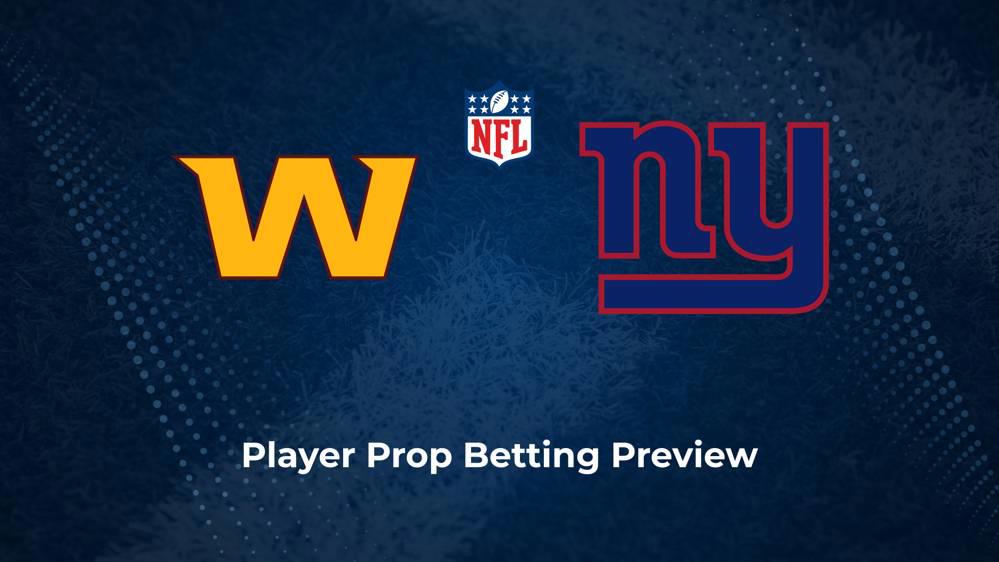 Commanders vs. Giants Player Props & Odds – Week 2