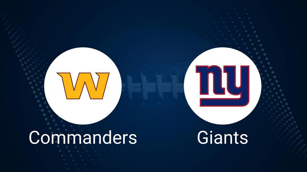 Where to Watch Commanders vs. Giants on TV or Streaming Live - Sept. 15