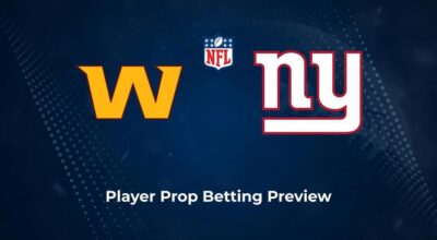 Commanders vs. Giants Player Props & Odds – Week 9