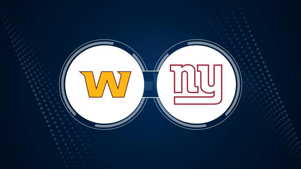 Best Bets, Odds for the Commanders vs. Giants Game – Week 9