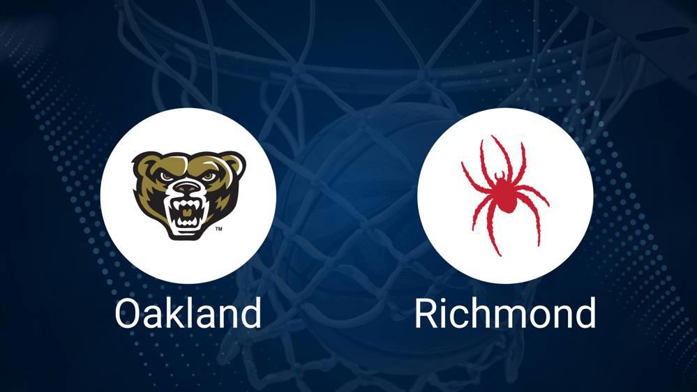 How to Watch Oakland vs. Richmond Women's Basketball on TV or Live Stream - November 29