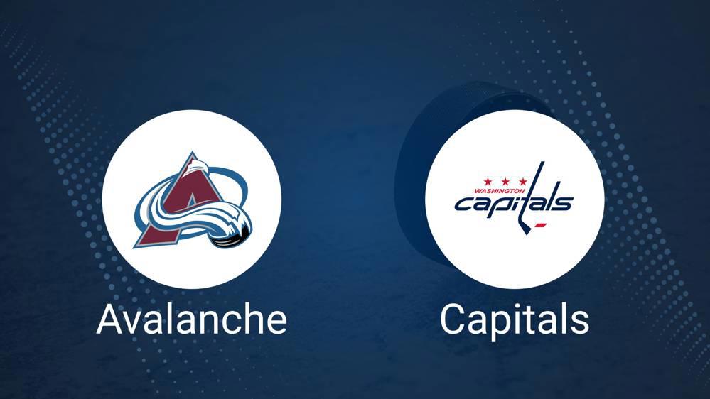 Where to Watch Colorado Avalanche vs. Washington Capitals on TV or Streaming Live - November 15