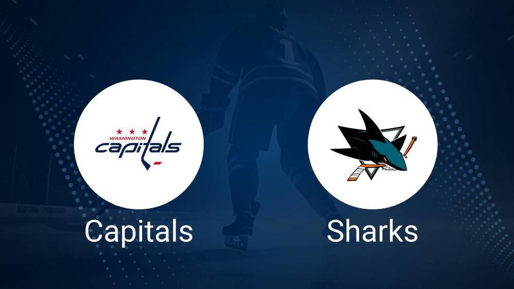 Where to Watch Washington Capitals vs. San Jose Sharks on TV or Streaming Live - December 3