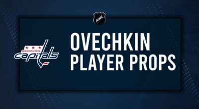 Alexander Ovechkin Player Prop Bets for the Capitals vs. Canucks Game - January 25