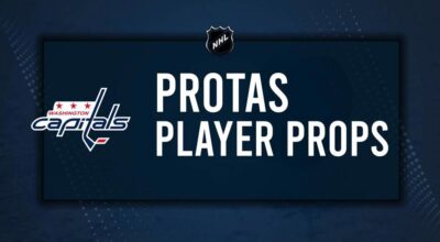 Aliaksei Protas Player Prop Bets for the Capitals vs. Canucks Game - January 8