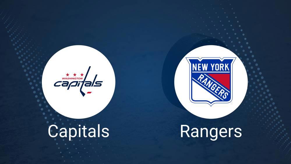 Where to Watch Washington Capitals vs. New York Rangers on TV or Streaming Live - January 4