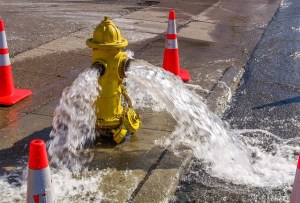 Victoria residents hydrant flushing